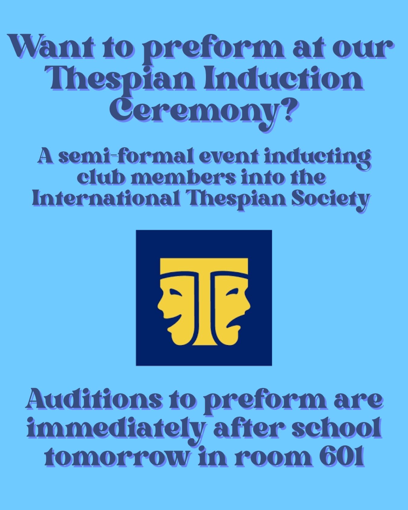 Thespian Induction Ceremony