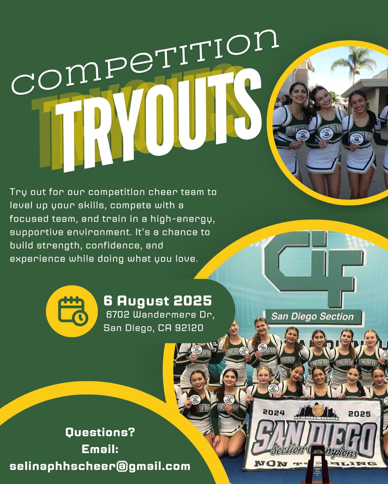 Competition Cheer Team Tryouts